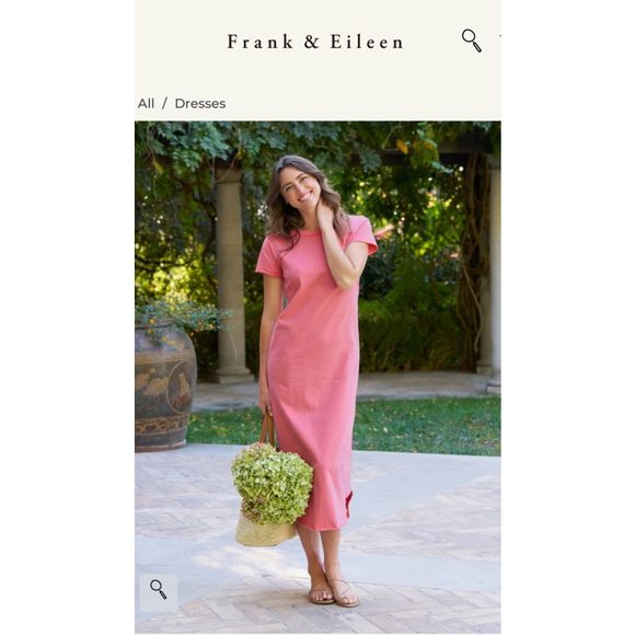 New Frank & Eileen Passion Fruit Maxi Tee Dress Size M - Picture 2 of 7